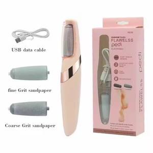Ponceuse électrique rechargeable USB pour pieds, manche long, logo personnalisé, éliminateur de callosités pour pédicure, pour peaux mortes et exfoliation des callosités - Product Image 4