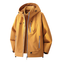 Veste de randonnée imperméable 3 en 1 à capuche camouflage unisexe avec logo personnalisé