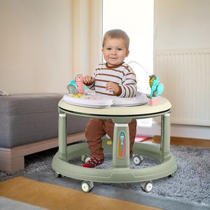 Siège <span class=keywords><strong>pivotant</strong></span> réglable à 5 hauteurs à 360 ° marchette pour bébé musique jouets détachables rebond repose-pieds centre d'activité pour 6-18 mois pour garçons - Product Image 5
