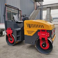 Rouleau compresseur vibrant de 4 tonnes avec moteur diesel, matériel de construction