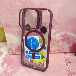 Ốp điện thoại <span class=keywords><strong>iPhone</strong></span> 16 15 14 13 Pro Max cao cấp, chống sốc, từ tính, hỗ trợ sạc không dây, chất liệu TPU, có chân đế, cứng cáp, dành cho <span class=keywords><strong>iPhone</strong></span> 17 Pro Max - Product Image 3