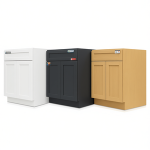 Alliance Building Materials RTA Sink Cabinet 30-36 Inch Wood Base <b>Kitchen</b> Cabinet Modern Style Painted Finish Ready To Assemble - Product Image 1