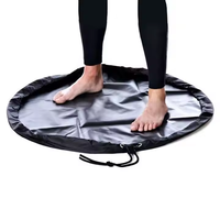 Sac de change imperméable en PVC en gros, sac de combinaison de plongée noir, logo personnalisé, résistant au sable pour les accessoires de sports nautiques