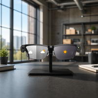 Lunettes Intelligentes 8MP Vidéo 1200P Musique IA Commande Vocale Tactile WiFi Traduction Chargement Magnétique