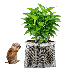 Paniers en maille tissée robustes en acier inoxydable pour la protection des racines, sacs de protection souterrains anti-campagnols et anti-raisonnards pour plantes - Product Image 1