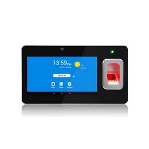 เครื่องบันทึกเวลาด้วยลายนิ้วมือระบบไบโอเมตริกซ์แบบไร้สาย Wifi /TCP/IP/GPS และ USB สำหรับ Android พร้อมเครื่องอ่านบัตร RFID - Product Image 1
