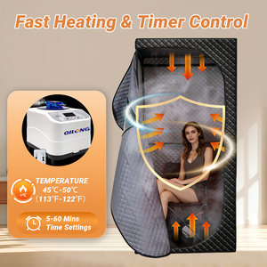 เต็นท์ซาวน่าอินฟราเรดแบบพกพา ดีไซน์ใหม่จาก ZT ห้องซาวน่าอินฟราเรดแบบเต็มสเปกตรัม สำหรับขาย ใช้ในร่ม สปา ออฟฟิศ ห้องน้ำ - Product Image 2