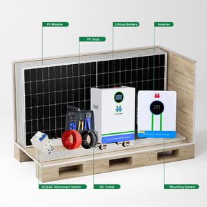 Sistema híbrido Kit completo solar 6KW 10KW 20KW 30KW Paneles solares Soler Inverter Sistema solar para el hogar - Product Image 6