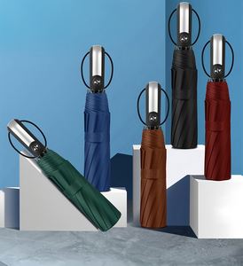 Parapluie Créatif pour Adultes, Cadeau d'Affaires, Personnalisé, 21 Pouces, Pliant en 3, Robuste, Coupe-Vent, Imperméable, Entièrement Automatique, Moderne et Compact - Product Image 2