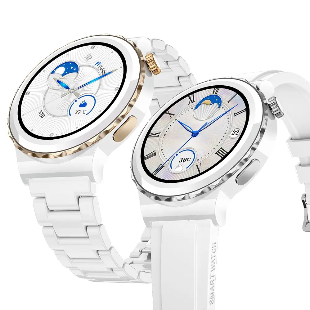 Relógio inteligente iqoem 2023, smartwatch com tela sensível ao toque, bracelete, monitor cardíaco, feminino, com chip duplo