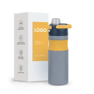 New Style 20oz Wide Mouth Stainless Steel Insulated Sport Water Bottles With Handle And Straw