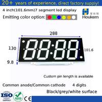 Módulo de visualización de reloj Led de siete segmentos de 4 pulgadas y 100mm de 4 dígitos