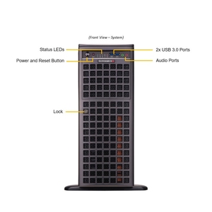 การฝึกอบรม AI/ดีพเลิร์นนิ่ง Supermicro GPU Superserver Sys-741GE-TNRT Tower Rackmount DP Workstation พร้อม GPU 4 ตัวในสต็อก Sys-741 - Product Image 5