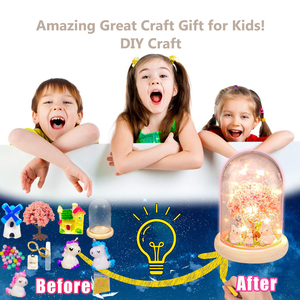 Create Your Own <strong>Magical</strong> Mini Plant Garden in a Jar DIY Light up Unicorn Terrarium <strong>Kit</strong> for Kids with LED <strong>Mushroom</strong> Lights/ - Product Image 6