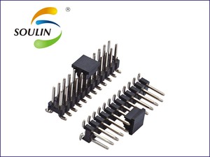 2.0mm doble fila de plástico altura 2.0mm PA9T SMT pin header conector con interior columna - Product Image 6