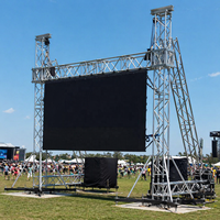 Support d'écran pliable en alliage d'aluminium, structure modulaire portable et durable pour événements en plein air
