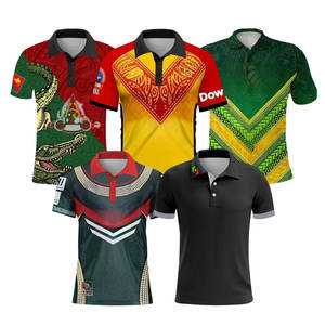 Sublimation Personnalisé Nrl Rugby League Manches Courtes Col Canberra <span class=keywords><strong>Raiders</strong></span> Club Sport Jersey <span class=keywords><strong>T</strong></span> Shirts Australie pour <span class=keywords><strong>Homme</strong></span> - Product Image 1