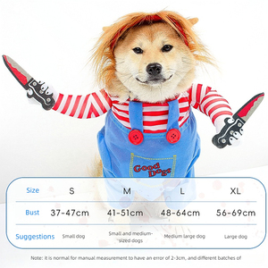 Joymay 2024 gran oferta vaquero jinete perro ropa personalizada Cosplay ropa para mascotas perro <span class=keywords><strong>disfraz</strong></span> de Halloween divertido para perros pequeños medianos grandes - Product Image 2