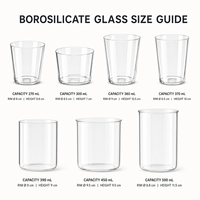 Vente en gros de gobelets à boisson froide en verre borosilicate transparent personnalisés avec logo, 270 à 500 ml, pour cocktails, bière, café glacé, jus, thé