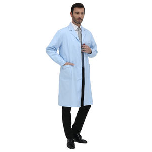 Uniformes de soins infirmiers médicaux uniformes de médecin à manches courtes ensembles de gommage clinique à manches longues hauts pantalons blouse de laboratoire uniforme bleu - Product Image 1