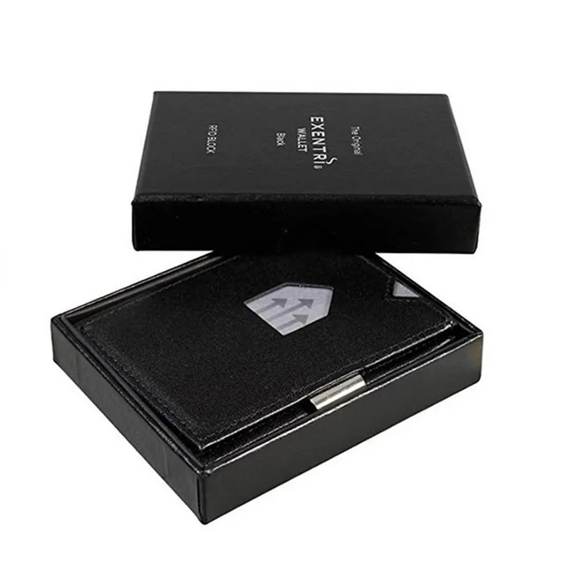 Credit Card ID Holder Slim Money Travel Wallet Men Stainless Steel RFID Blocking Anti-scan Slim RFID Money Travel Wallet