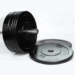 Gym Equipment Strength Training Rubber Bumper Weight Plate Lbs