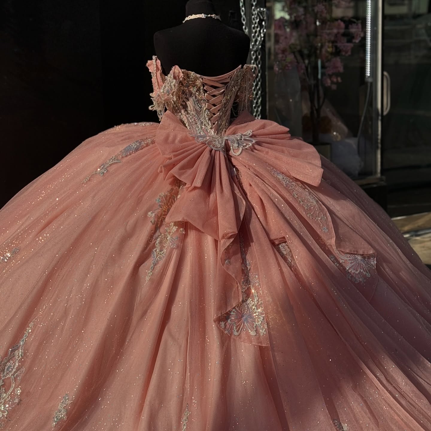 Mumuleo Luxury Pink Quinceanera Dresses - Sweetheart Appliques Mumuleo Luxury Pink Quinceanera Dresses - Sweetheart Appliques
