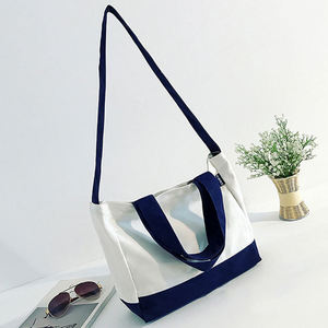 Customized Zipper Canvas Handbag for Women Canvas Shopping <b>Bag</b> with Customizable Logo - Product Image 2