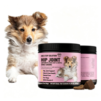 Wuffes Advanced Hip & Joint Chews untuk Anjing Kecil & Sedang, Perawatan Kulit & Gigi, Dukungan Multifungsi, Vitamin E, Nutrisi OEM