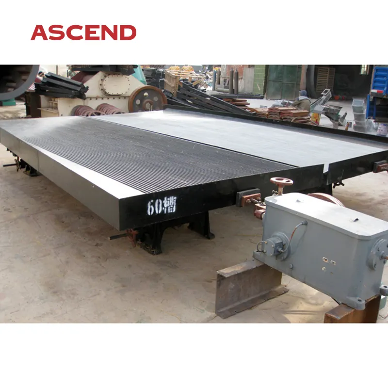 Gold ore shaking table machine with high recovery separating gold uesd in beneficiation gold
