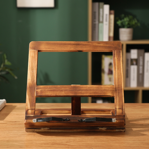 Multifunctional Creative Modern Standing Wood Non-Folding Double Tier Sustainable Reading Rack Temporary <b>Post</b> Rack Storage - Product Image 3