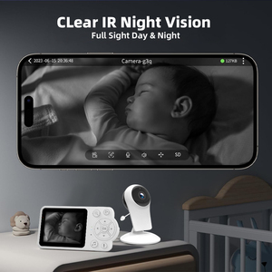 กล้องวิดีโอ LCD ขนาด2.8นิ้วสำหรับ<span class=keywords><strong>เด็ก</strong></span>กล้องอินฟาเรดสำหรับดูเวลากลางคืนให้อาหารโหมด VOX <span class=keywords><strong>ตรวจ</strong></span>สอบอุณหภูมิหน้าจอแบตเตอรี่โทรศัพท์<span class=keywords><strong>เด็ก</strong></span> - Product Image 4