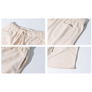 Pantaloncini Casual da Uomo in Cotone French Terry di Alta Qualità con Logo Personalizzato OEM, Taglie Grandi, Tessuto Pesante Vintage - Product Image 5