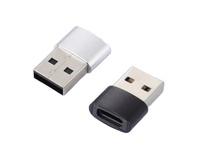 USB 2,0 Tipo C Hembra a USB a Macho Adaptador Convertidor Cargador Conector