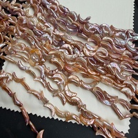 Perles Baroque Multicolores en Forme de Lune à Trou Droit, Qualité 3A, Irrégulières, pour Fabrication de Bijoux DIY Faits Main