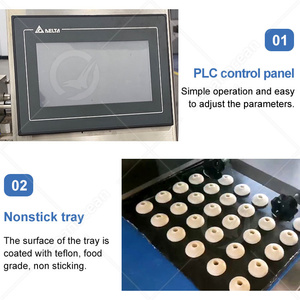 OCEAN Machine de découpe de moules rotatifs à biscuits commerciale Machine de fabrication de biscuits Machine formatique à torsion de biscuits - Product Image 4