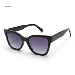 Occhiali da sole donna Omelle lusso viola acetato quadrato grigio Logo personalizzabile UV400 polarizzato giallo o rosso telaio - Product Image 3