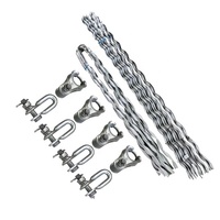Prix d'usine ADSS OPGW Serre-câble d'extrémité, Ensemble de tension de câble, Serre-câble préformé pour poteau