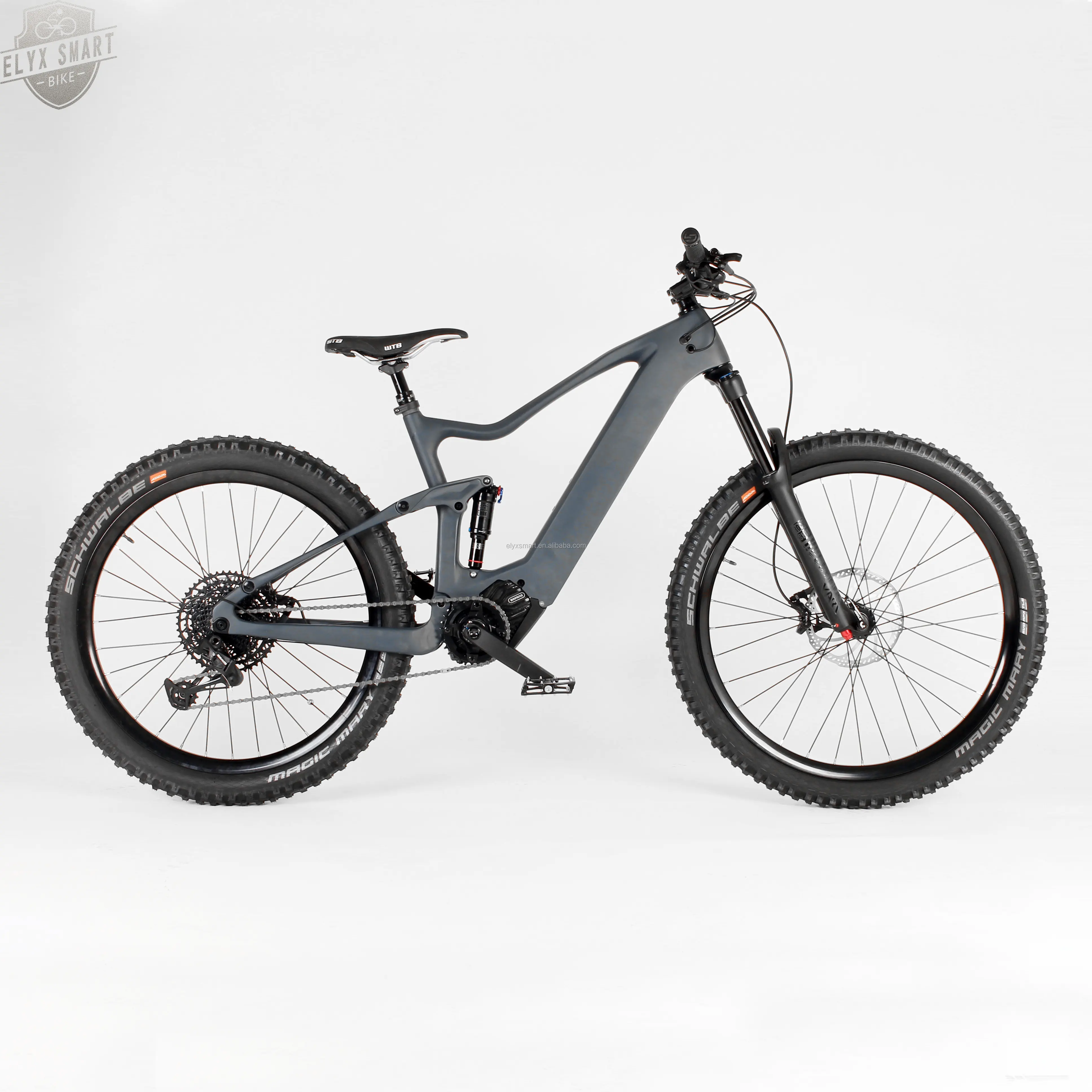 الدراجة الجبلية Rockshox من أفضل درجات الكربون دراجة جبلية 29er بنظام التعليق الكامل بسرعة 45 كم/ساعة دراجة جبلية كهربائية Bafang Mid Drive 500 وات