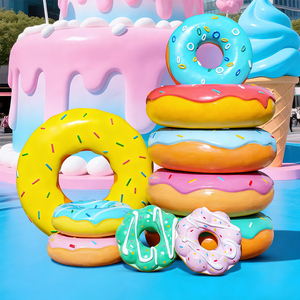 Esculturas de Fibra de Vidrio de Gran Escala con Forma de Helado y Donut para Decoración de Restaurantes de Postres - Product Image 3