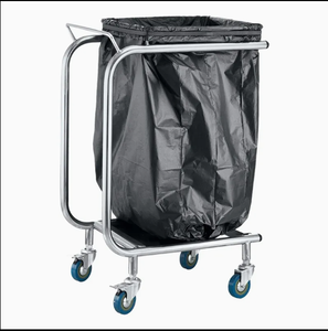 Premium <b>Bin</b> Bag Stand With 4Wheels <b>Silver</b> <b>Bin</b> Bag Holder - Product Image 2