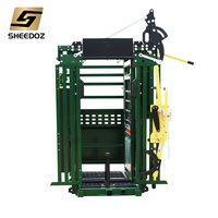 Nouveau système de pèse-bétail portable en acier avec goulotte et barrière galvanisée SHEEDOZ CSC-138