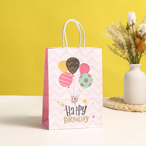 Personnalisable Logo Imprimer Sac Cadeau Fête Enfants Fille Anniversaire Festival Creative Sacs En Papier Kraft En Gros Prix Fabriqué au Vietnam - Product Image 4