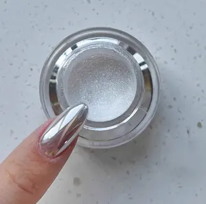 BOKO le plus populaire Aurora poudre à ongles blanc Chrome Pigment perle frottant poussière effet miroir Nail Art paillettes manucure ongles 0.5g