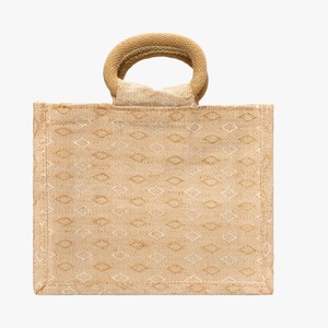 Indian Exporter Printed Window Jute Bag Natural <b>Burlap</b> Bag with Transparent Window for Products Display Available For Sale - Product Image 3