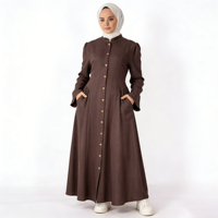 Abaya de prière grande taille pour femme, style robe, antistatique, anti-transpiration, respirante, légère, infroissable, en polyester, faite à la main