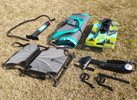 Planche de Paddle gonflable Portable 2022, planche de surf populaire avec système d'entraînement à pédale