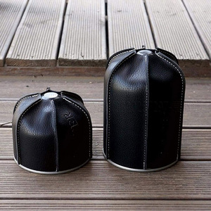Housse de protection en cuir PU Wo Chengleather pour cartouche de gaz de camping, étui pour cartouche plate d'extérieur - Product Image 4