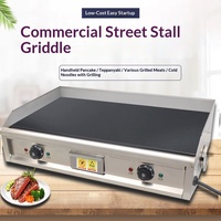 Plaque de cuisson électrique professionnelle, gril polyvalent pour stand de rue, idéal pour le riz frit, les nouilles froides et les crêpes aux œufs