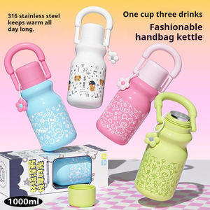 Gobelet isotherme à double ouverture pour femmes, au design élégant et grande capacité, en acier inoxydable 316, portable pour l'extérieur - Product Image 6